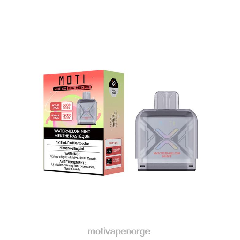 MOTI vape for sale | MOTI Go Pro engangs pod vannmelon mynte PLPR889