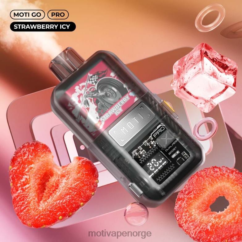 MOTI vape oslo | MOTI Go Pro engangsvape (5 %, 12000 drag) jordbær isete PLPR822