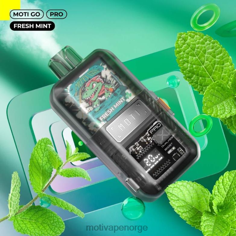 MOTI vape review | MOTI Go Pro engangsvape (5 %, 12000 drag) frisk Mint PLPR816