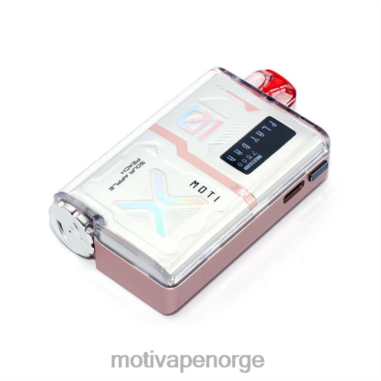 MOTI vape review | MOTI Play Bar 7500 engangsvape (5 %, 7500 drag) syrlig eplefersken PLPR856