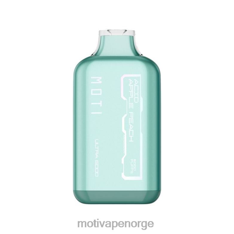 MOTI vape Norge | MOTI Ultra engangsvape (5 %, 6000 drag) grønt eple fersken PLPR831
