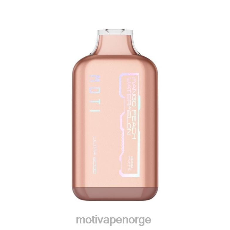 MOTI vape review | MOTI Ultra engangsvape (5 %, 6000 drag) mango fersken vannmelon PLPR836