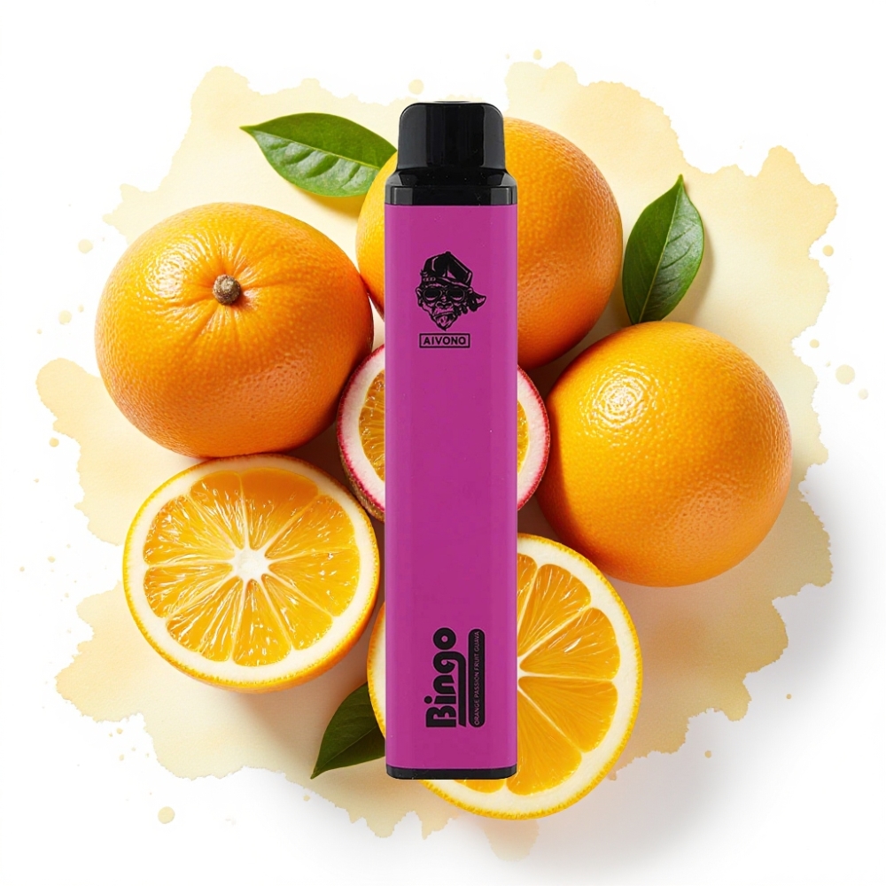 Aivono AIM BINGO 4000 Puffs Appelsin Passionsfrukt Guava – 10mL, 1000mAh