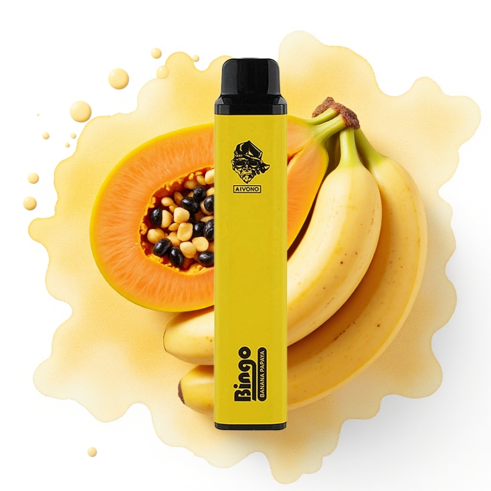 Aivono AIM BINGO 4000 Puffs Banan Papaya – 10mL, 1000mAh, 5%