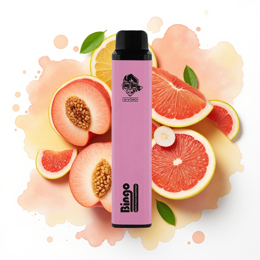Aivono AIM BINGO 4000 Puffs Hvit Fersken Grapefrukt – 10mL, 1000mAh, 5%