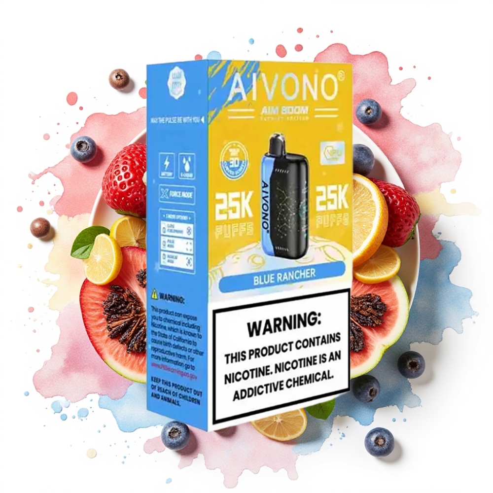 Aivono AIM BOOM 25000 Puffs Blå Rancher 0-5% 28ml 650mAh