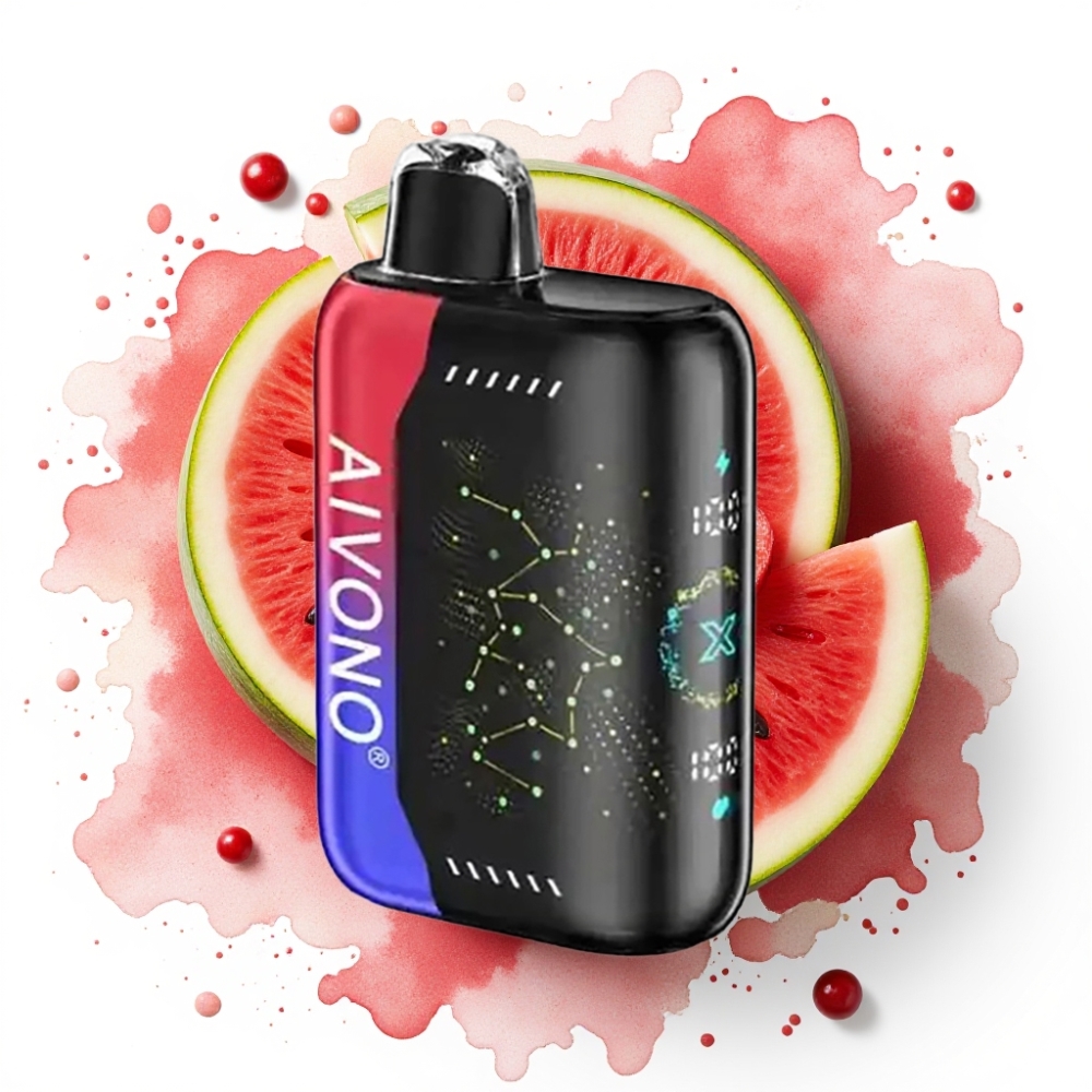 Aivono AIM BOOM 25000 Puffs Isfruktig Vannmelon Kirsebær – 0-5% Nikotin, 650mAh, Type-C