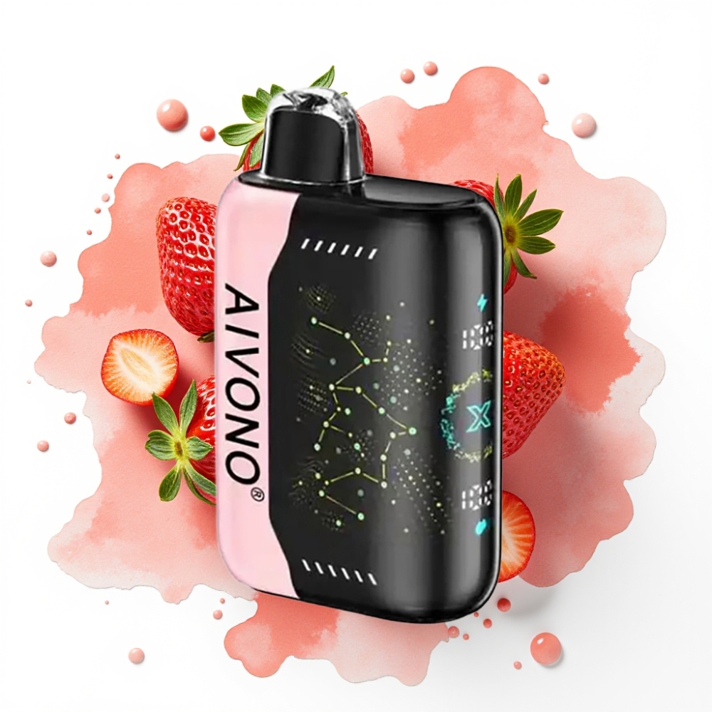 Aivono AIM BOOM 25000 Puffs Jordbær B Pop 0-5% 28ml 650mAh