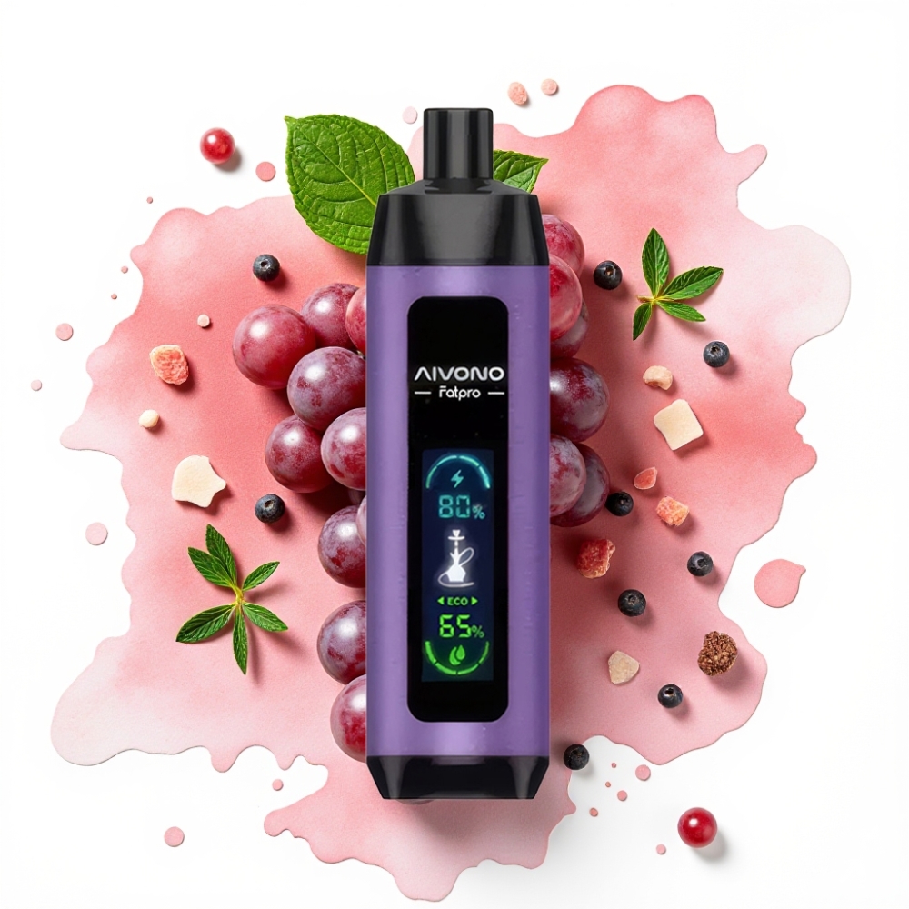 Aivono AIM FATPRO 22000 Puffs Druemynt 0-5% Nikotin, 28ml, 600mAh