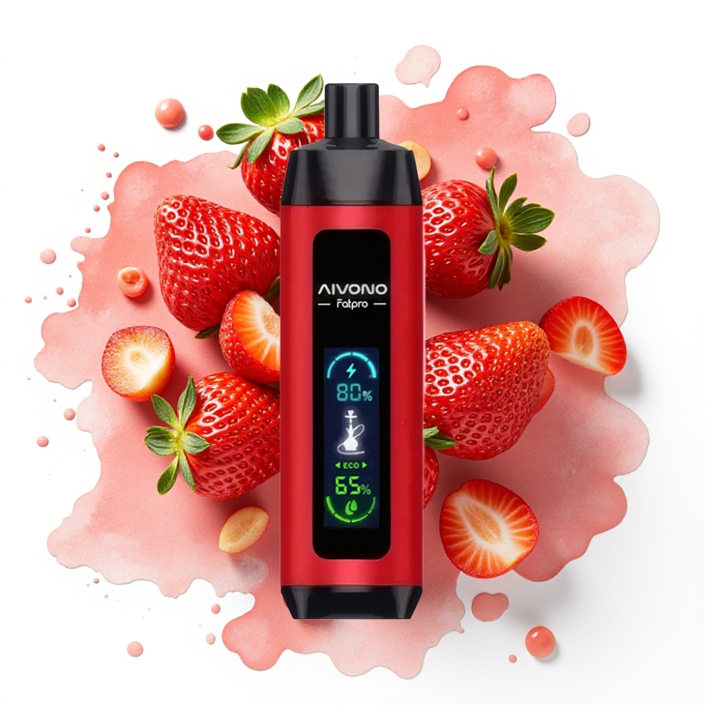 Aivono AIM FATPRO 22000 Puffs Jordbærsmørlag, 5% Nikotin, 28ml, 600mAh