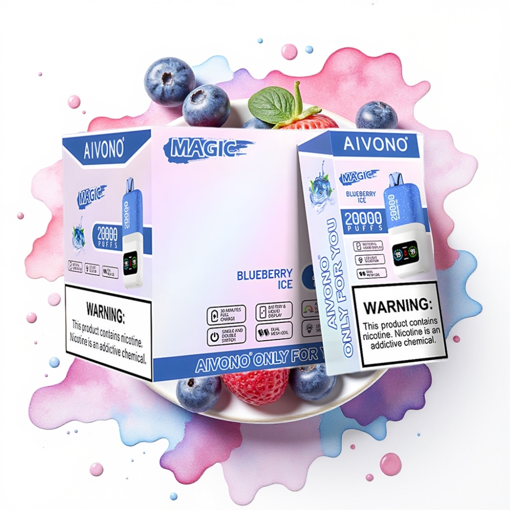 Aivono AIM MAGIC 20000 Puffs Blåbæris 26ml 5% LCD Type-C