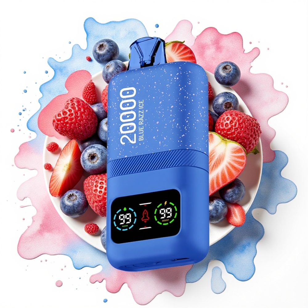 Aivono AIM MAGIC 20000 Puffs Blåbringebær Is – 26ml, Type-C, LCD