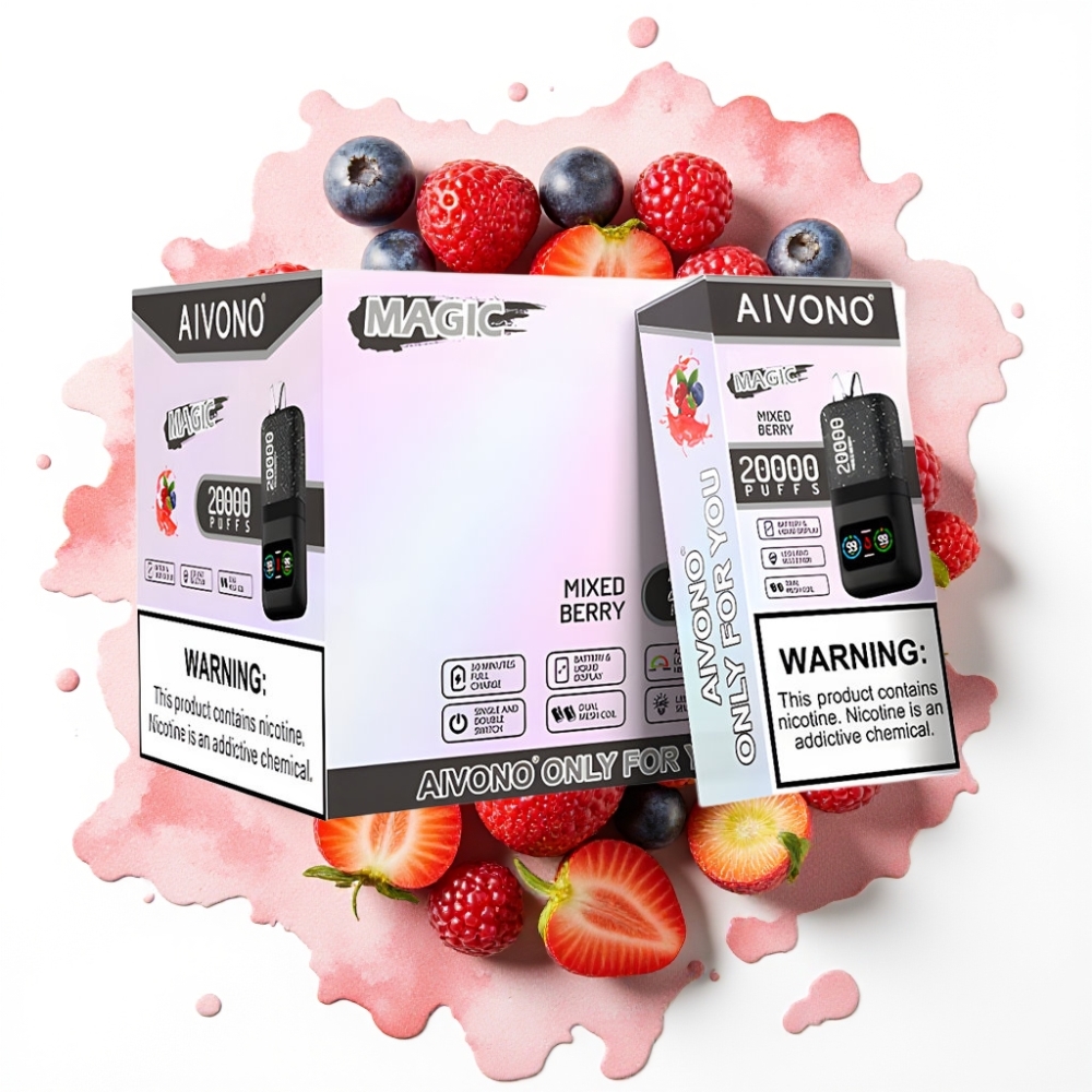 Aivono AIM MAGIC 20000 Puffs Blandet Bær – 26ml, 5% Nikotin, LCD