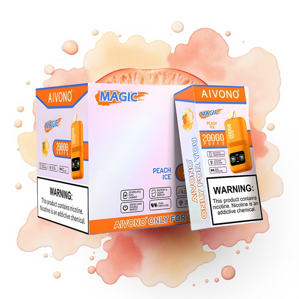 Aivono AIM MAGIC 20000 Puffs Fersken Is 20.000 Puffs 5% Nikotin Type-C