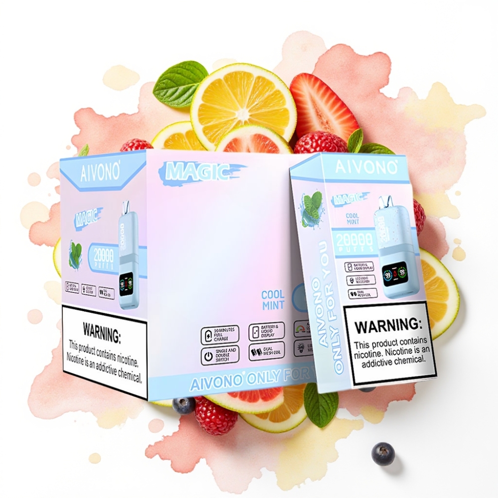 Aivono AIM MAGIC 20000 Puffs Kjølig mynte – 26ml, 5% Nikotin, Type-C
