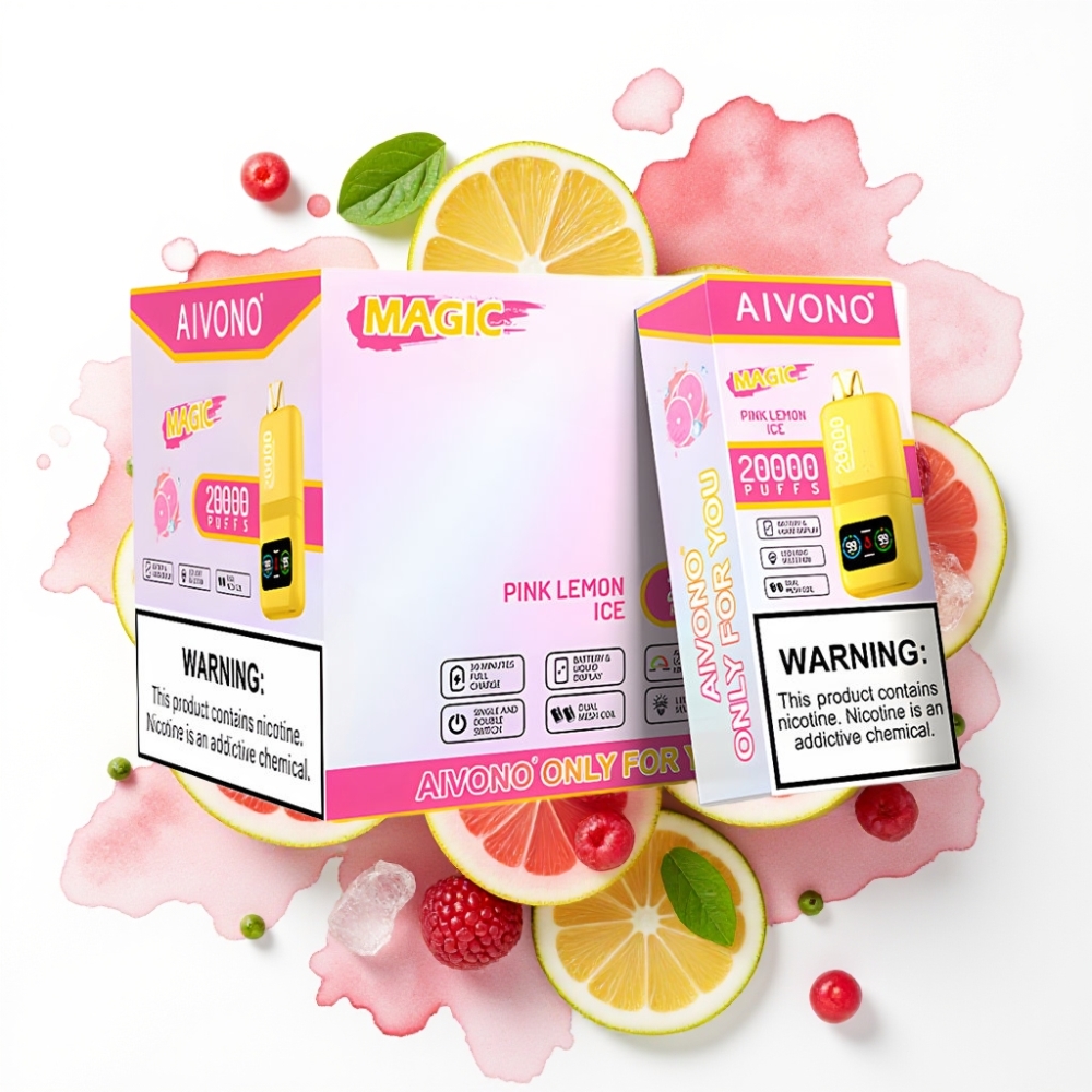 Aivono AIM MAGIC 20000 Puffs - Rosa sitron is, 26ml, 5% nikotin, Type-C
