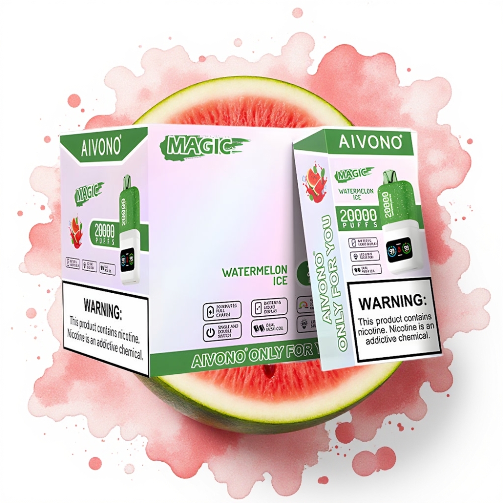 Aivono AIM MAGIC 20000 Puffs Vannmelon Is – 26ml, 5% Nikotin, Type-C