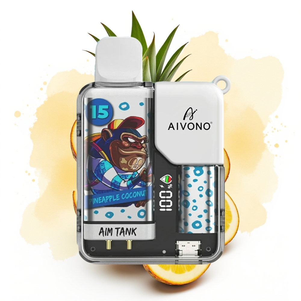 Aivono AIM-TANK 9500 Puffs Ananas Kokos 18ml 650mAh LCD