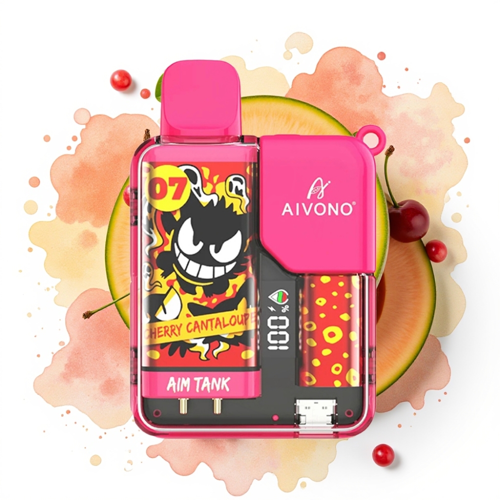 Aivono AIM-TANK 9500 Puffs Kirsj Melon 18ml 650mAh LCD 1.2ohm