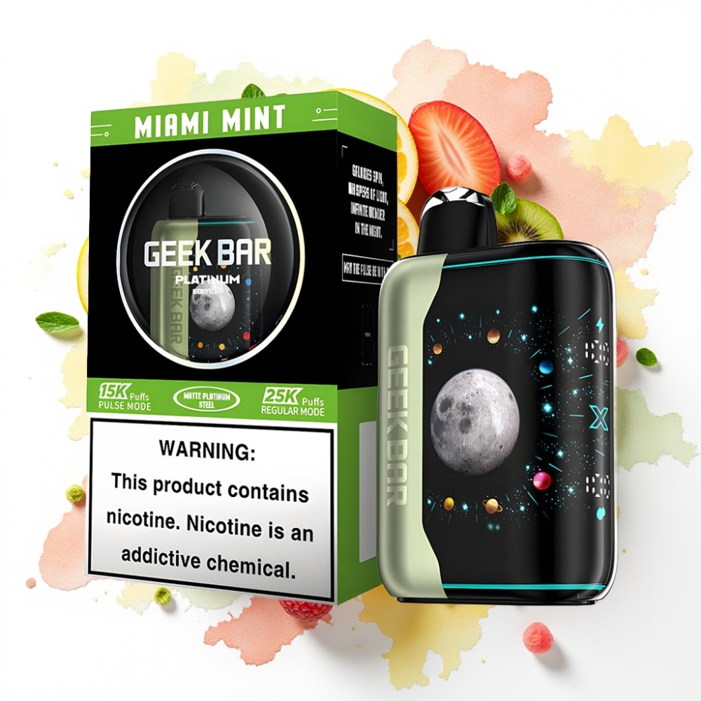 GEEK BAR Platinum Edition Miami Mynte – 25000 Puffs, 20mL, 2% Nikotin
