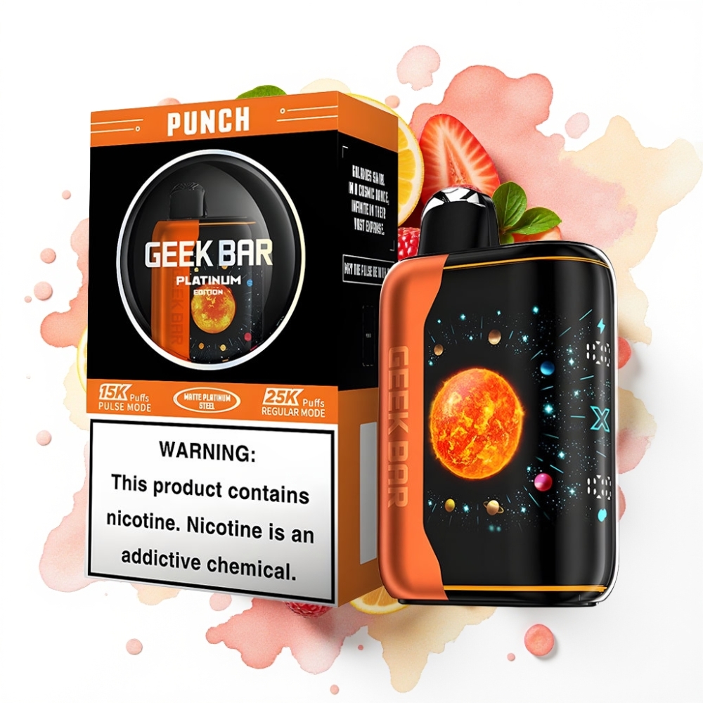GEEK BAR Platinum Edition Punch – 25000 puffs, 20mL, 2% nikotin, USB-C