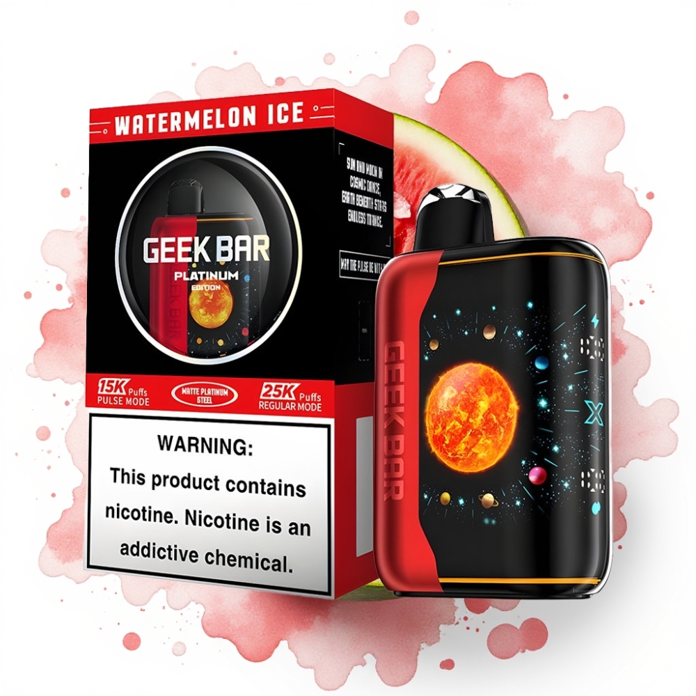 GEEK BAR Platinum Edition Vannmelon Is 25000 Puffer, 20mL, 2% Nikotin