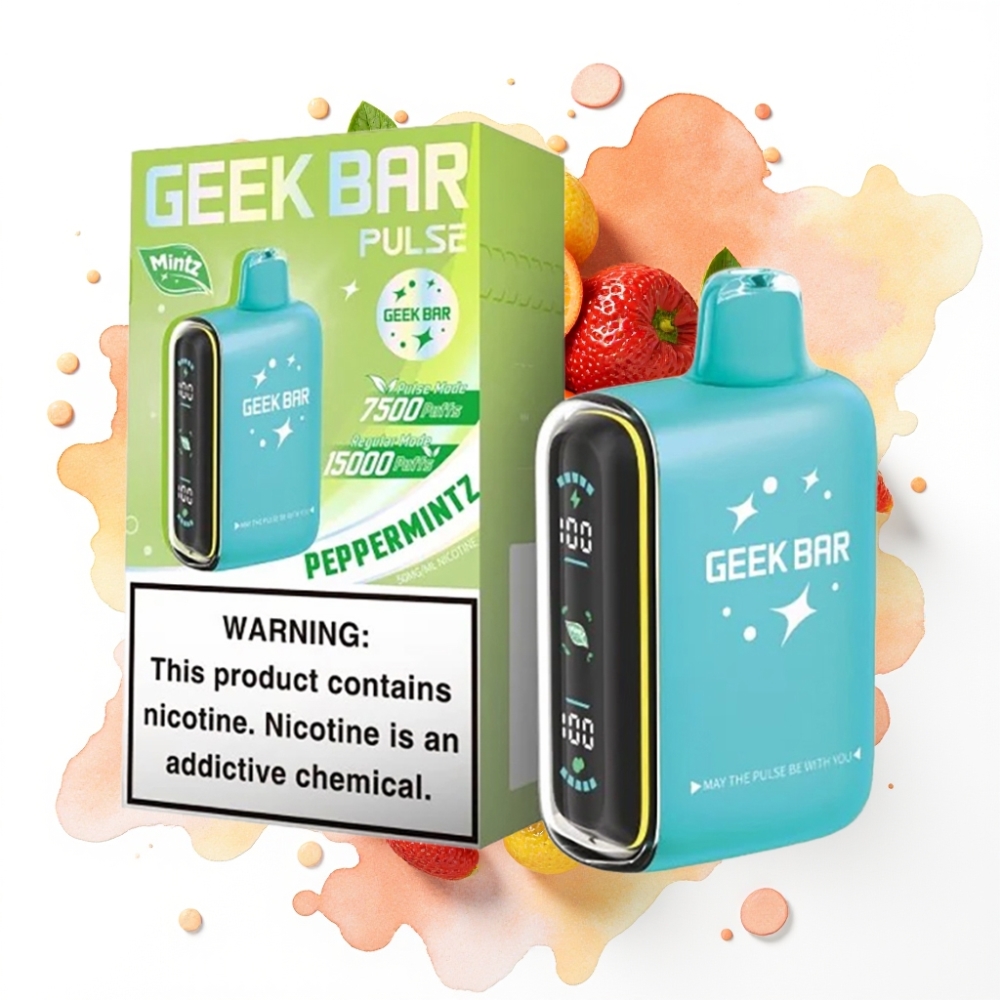 Geek Bar Pulse 15000 Puffs Mynteutgave – 16ML, 5%, 650 mAh