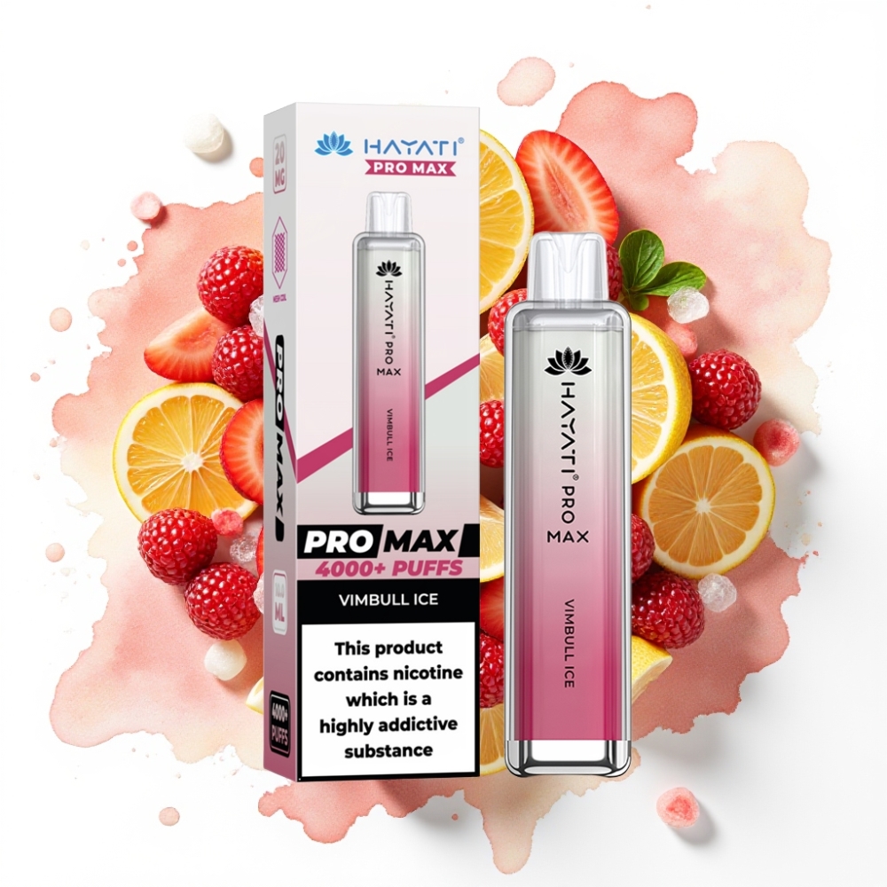 Hayati Pro Max 4000 Puffs Disposable Vape Vimbull Is – 2/5% Nikotin, 1400mAh, 2ml/10ml