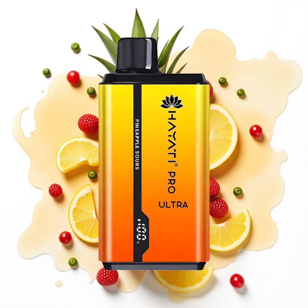 Hayati Pro Ultra 15000 Puffs Ananas Sur 49 smaker 2×12ml 2%