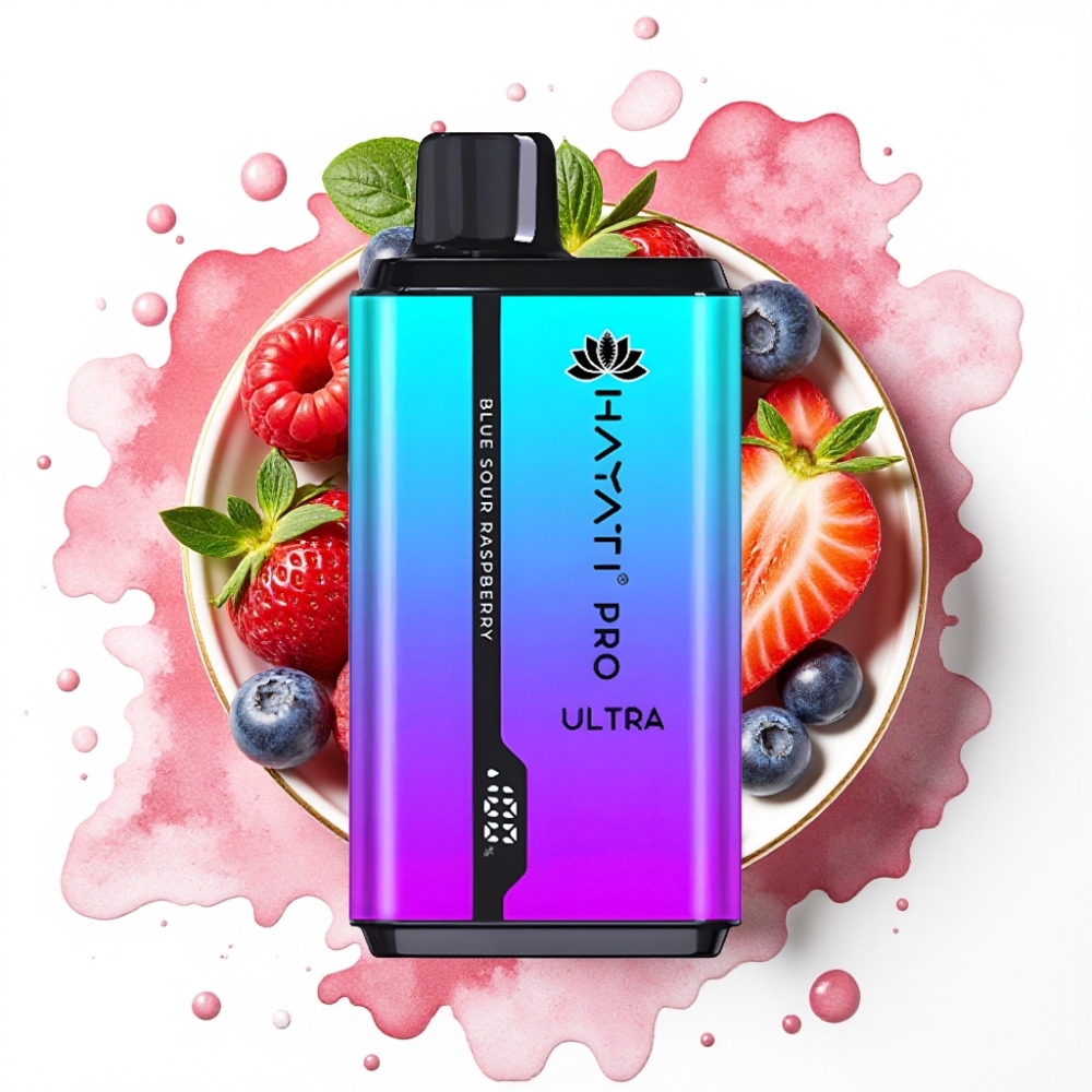 Hayati Pro Ultra 15000 Puffs – Blåbær Jordbær Mynte 850mAh 2×12ml