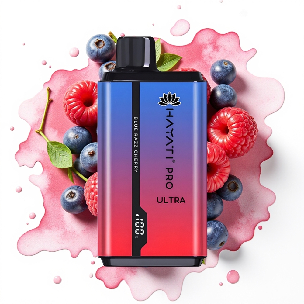 Hayati Pro Ultra 15000 Puffs Blåbringebær Kirsebær 2×12ml 2% 49 smaker