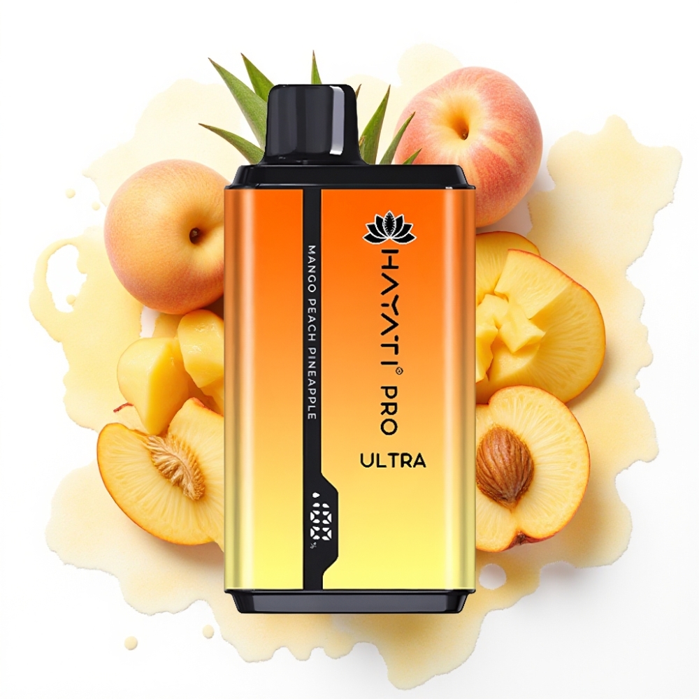 Hayati Pro Ultra 15000 Puffs Mango Fersken Ananas – 2×12ml, 2%