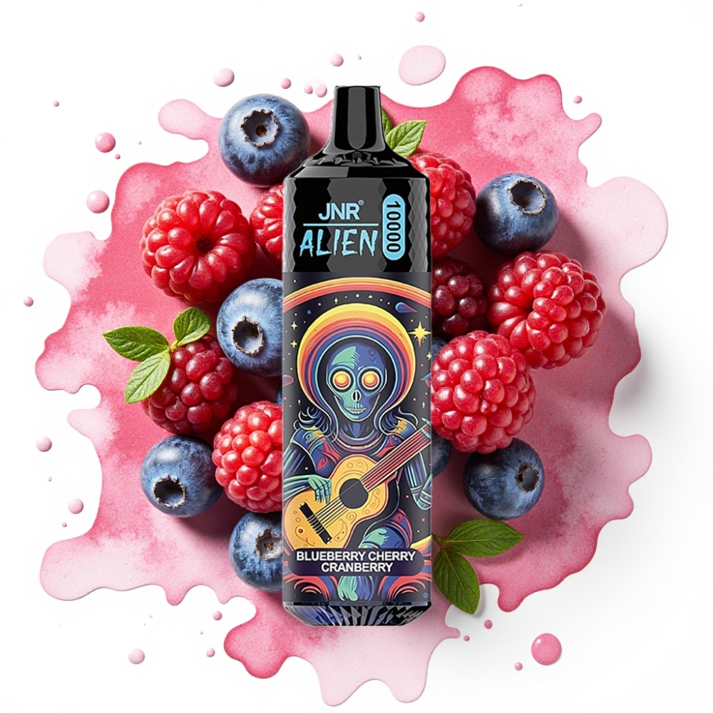 JNR Alien 10000 Puffs Blåbær Kirsebær Tranebær 850mAh 20ml Type-C