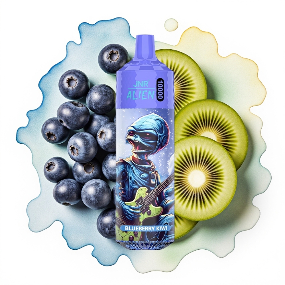 JNR Alien 10000 Puffs Blåbær Kiwi 20ml 850mAh Type-C