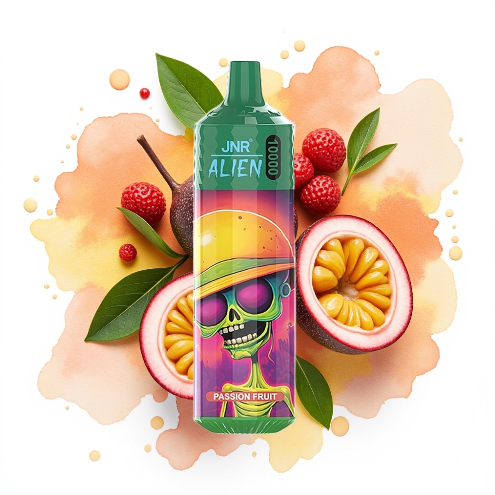 JNR Alien 10000 Puffs Disposable Vape Pasjonsfrukt – 850mAh, 20ml, Type-C