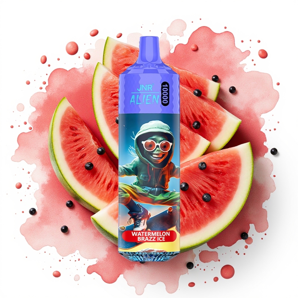 JNR Alien 10000 Puffs Disposable Vape Vannmelon Brazz Is – 850mAh, 20ml, Type-C