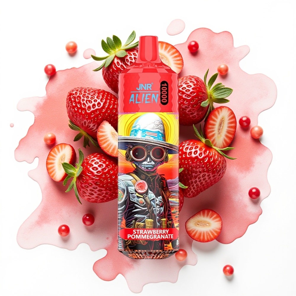 JNR Alien 10000 Puffs Jordbær Granateple 850mAh 20ml Type-C RGB