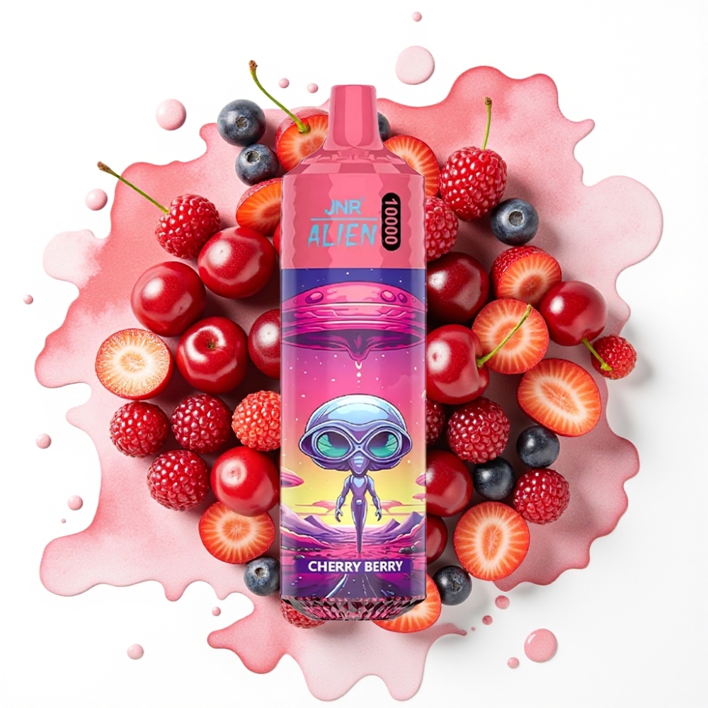 JNR Alien 10000 Puffs Kirsebær & Bær 20ml 850mAh Type-C