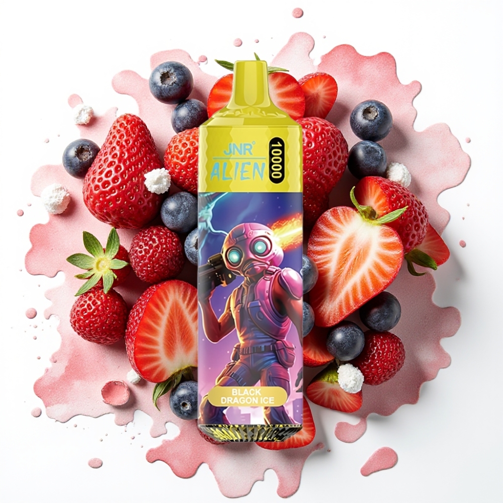 JNR Alien 10000 Puffs Svart Drage Is 850mAh 20ml Type-C