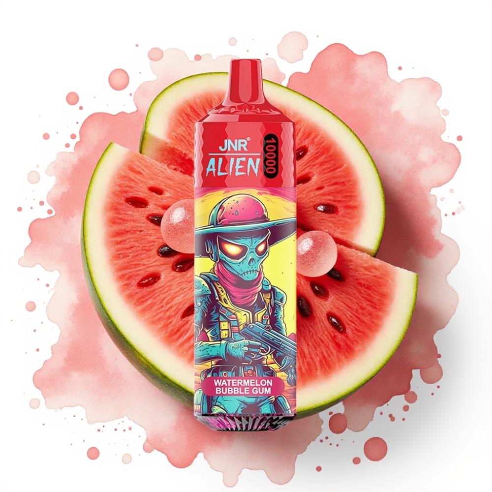 JNR Alien 10000 Puffs Vannmelon Tyggegummi 850mAh 20ml Type-C