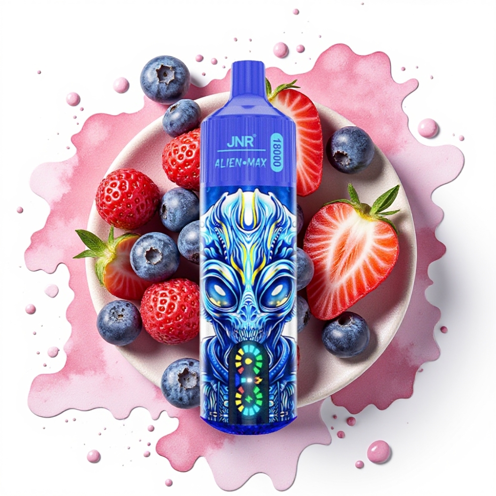 JNR Alien Max 18000 Puffs Blåbær På Is – 28ml, 850mAh, Type-C