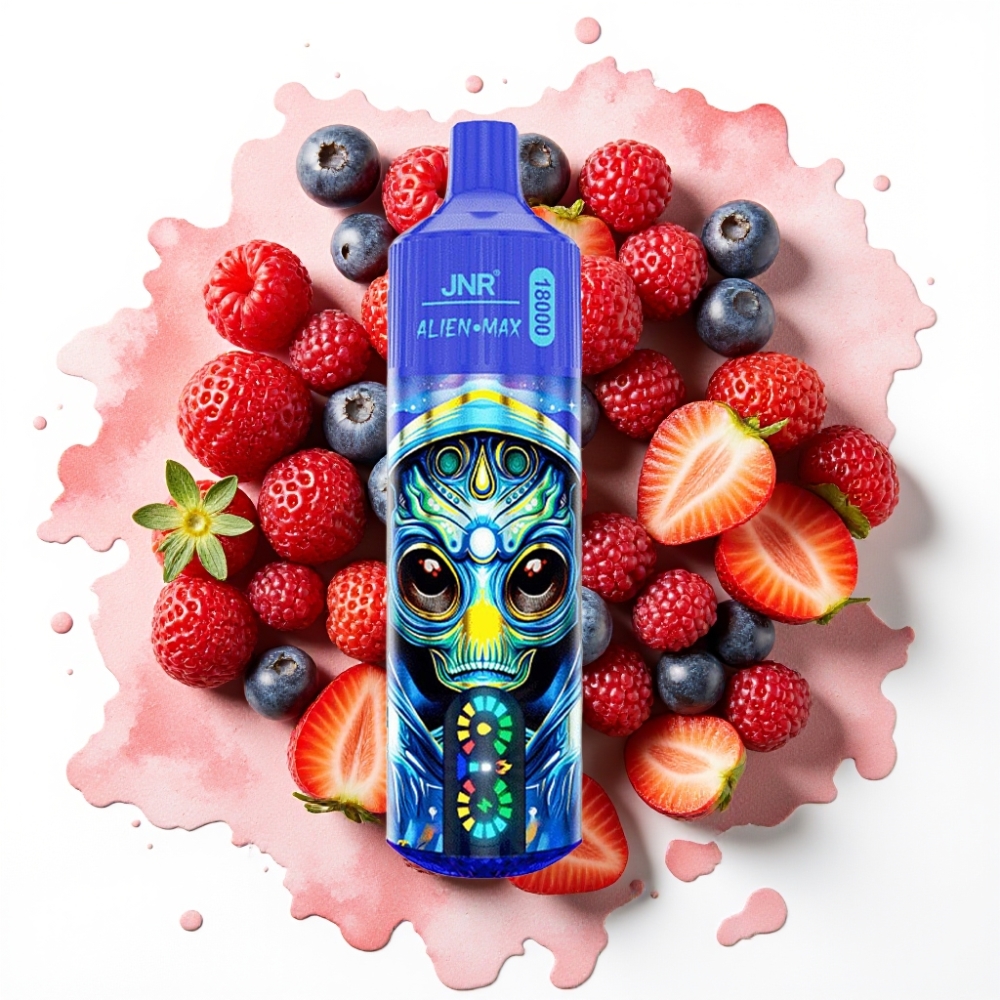 JNR Alien Max 18000 Puffs Blandede Bær – 28ml, 850mAh, Type-C