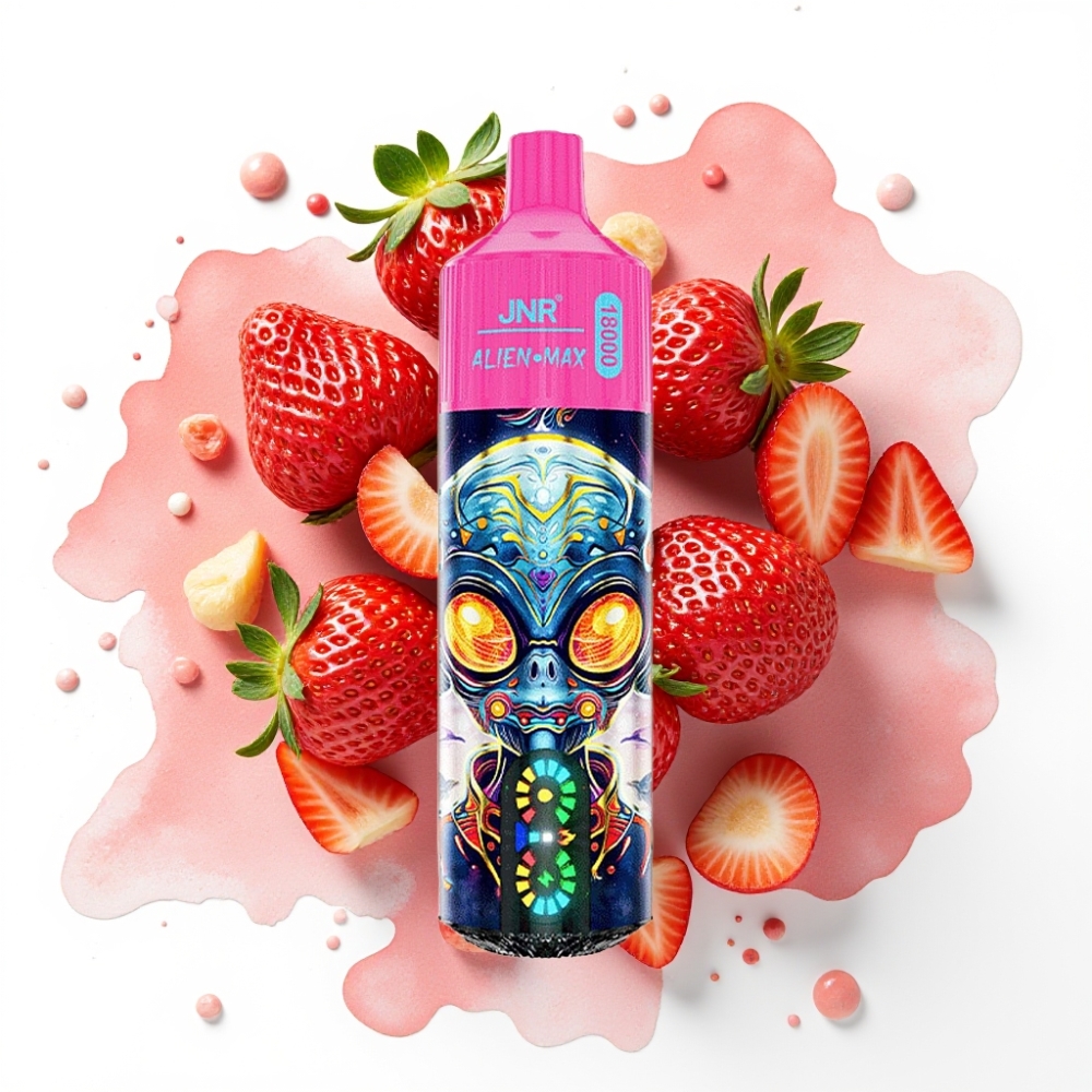 JNR Alien Max 18000 Puffs Jordbær Is – 28ml, 850mAh, Type-C