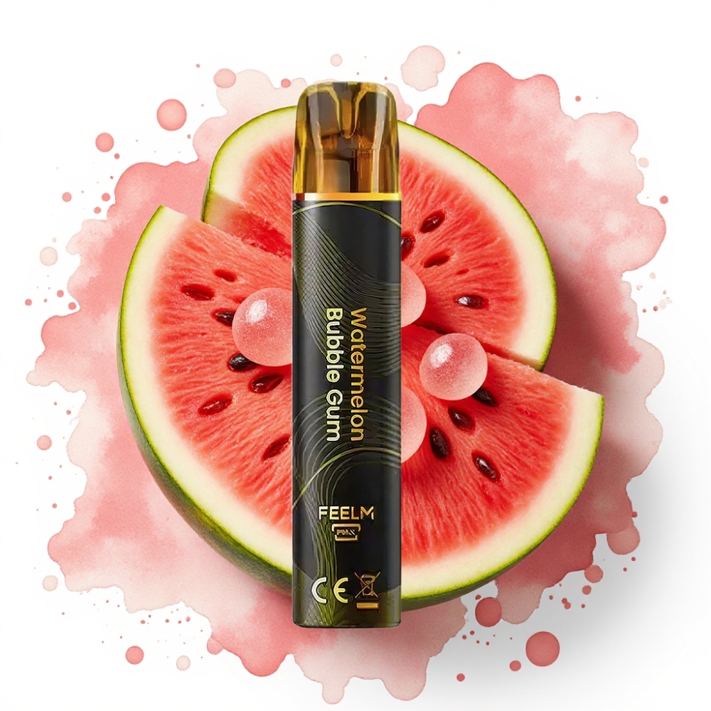 JNR Black&Golden 600+200 Puffs Engangs Vape Vannmelon Tyggegummi 800 Puffs 550mAh