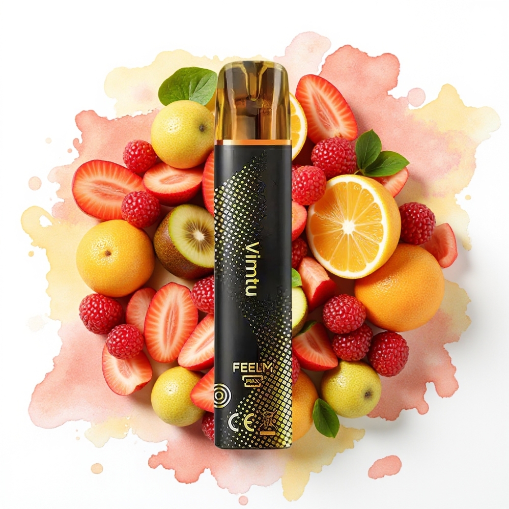 JNR Black&Golden 600+200 Puffs Engangs Vape Vimtu – 800 Puffs, 550mAh, 2ml