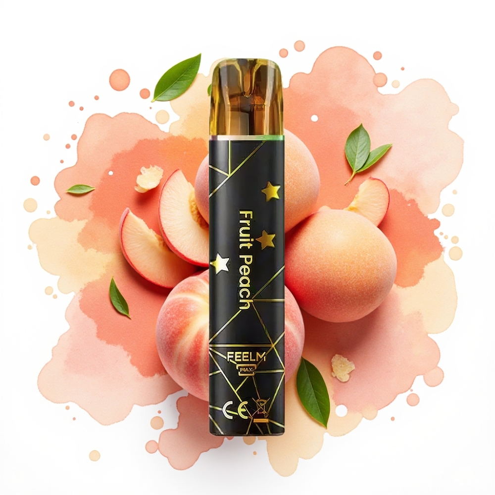 JNR Black&Golden 600+200 Puffs Engangsvaper Fersken 800 Puffs, 550mAh, 2ml