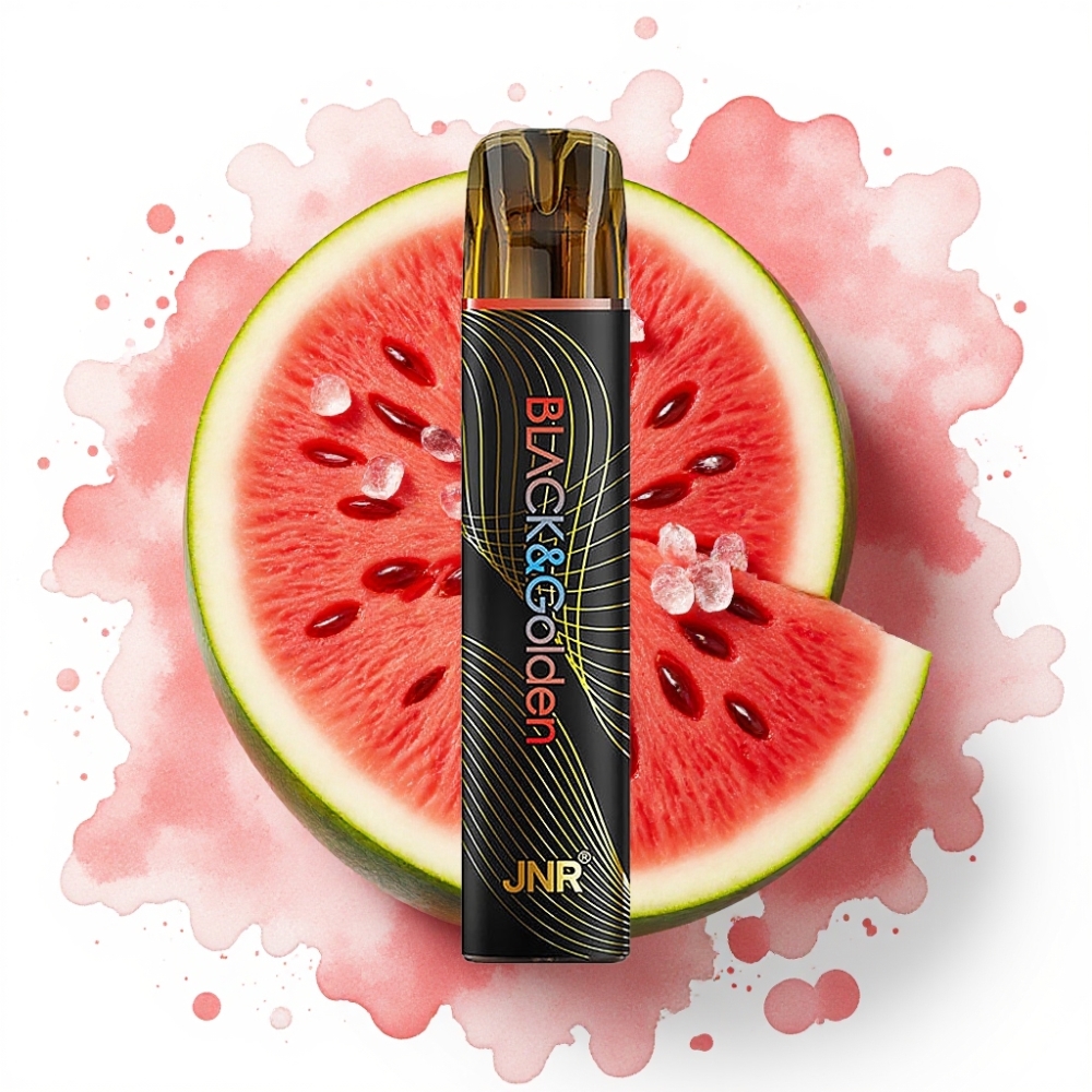 JNR Black&Golden 600+200 Puffs Engangsvaper Vannmelon Is 800 Puffs 550mAh