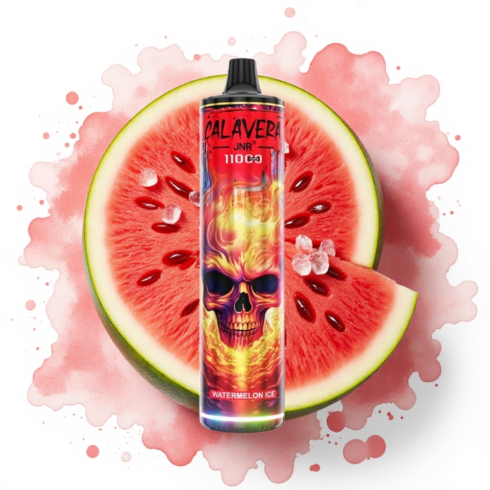 JNR Calavera 11000 Puffs Engangs Vape Vannmelon Is, 21ml, 850mAh, Type-C
