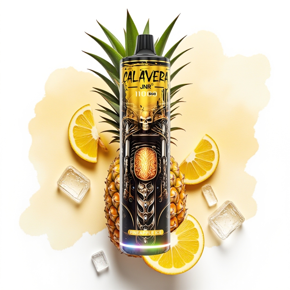 JNR Calavera 11000 Puffs Engangsdamp Ananas Is, 21ml, 850mAh, Type-C