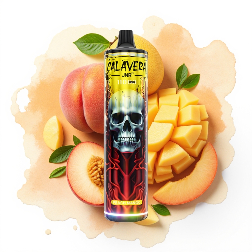 JNR Calavera 11000 Puffs Engangsdamper Fersken Mango, 21ml, 850mAh, Type-C